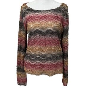 Vintage 90s Sheer Knit Long Sleeve